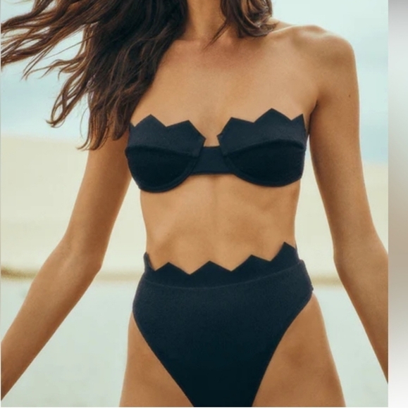 New Vix Firenze Imani High Waisted Hot Pants Swim Bikini Bottoms X-Small NWT - Picture 2 of 10